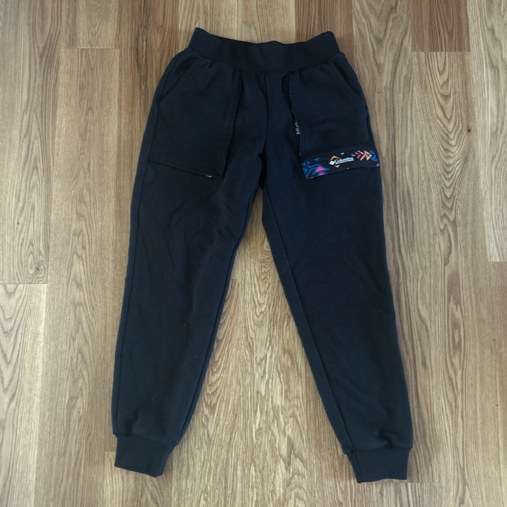 Black Joggers with Colorful Accents